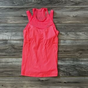 Lululemon Running In The City Tank Peach 6 Mesh